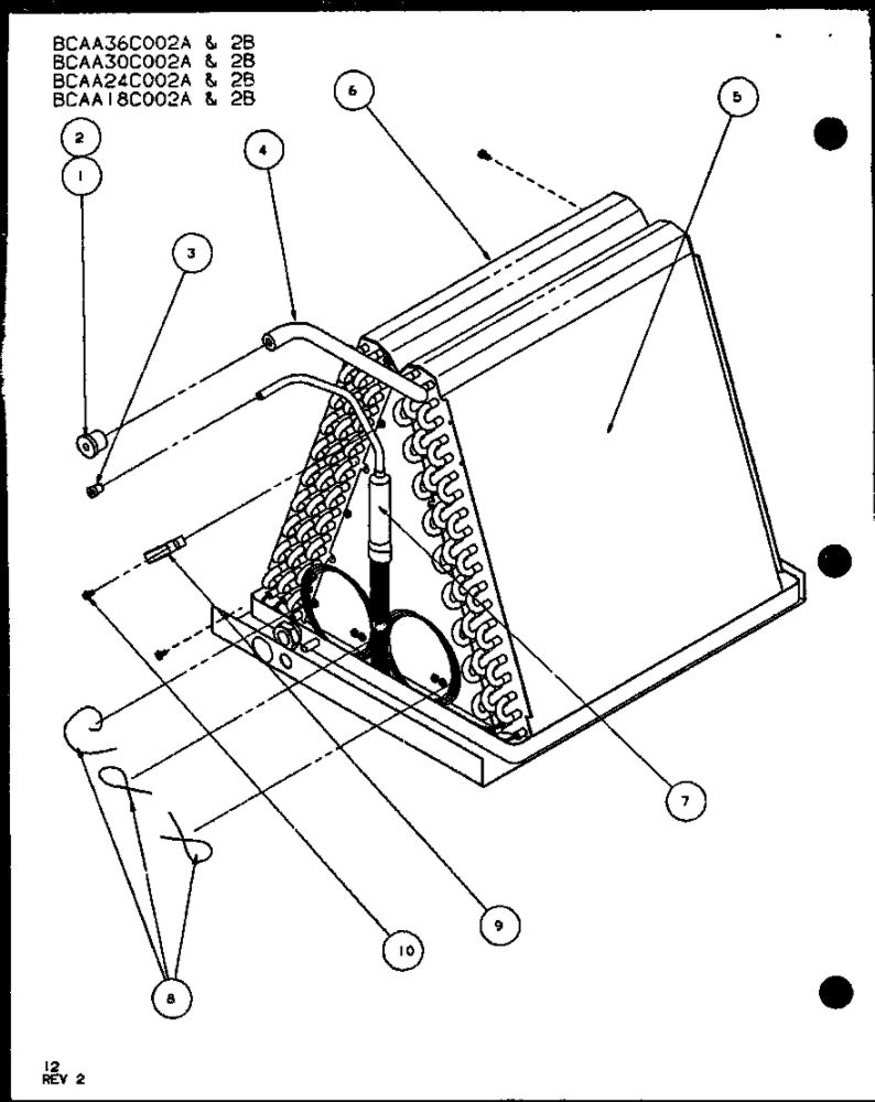Diagram 5 Diagram and Parts List for AHK20A P1135305C Amana Air Conditioner