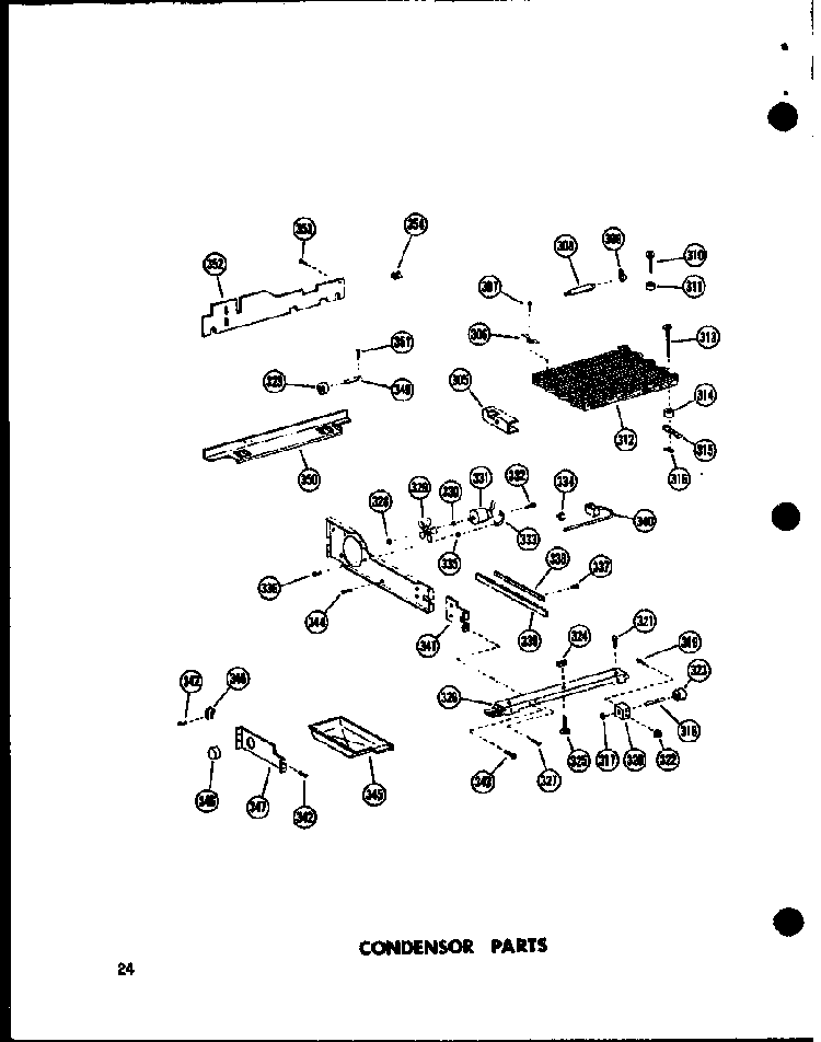 Condensor Parts Diagram and Parts List for SD19W-C-P60340-23WC  Amana Refrigerator