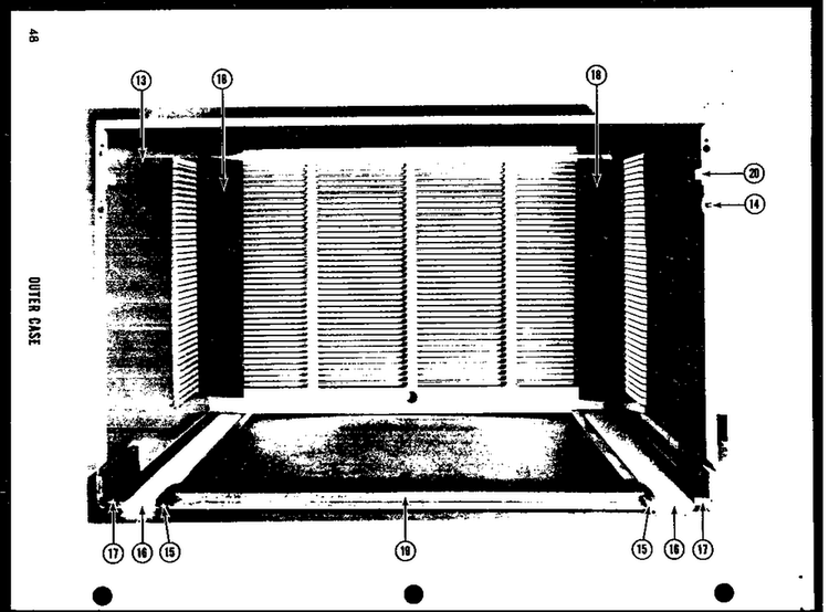 Section 1 Diagram and Parts List for 215-3SPH  Amana Air Conditioner