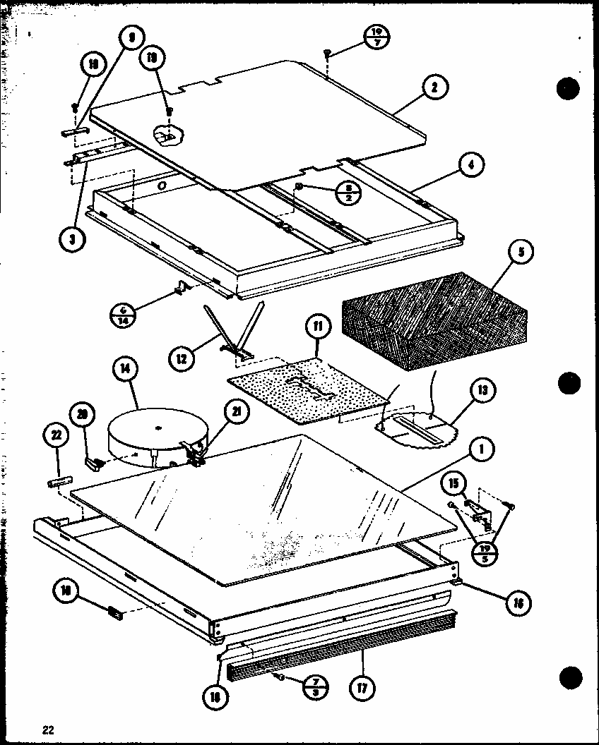 (rcc-1010/p85729-1s) Diagram and Parts List for RVH-6 P85401-2S Amana Range
