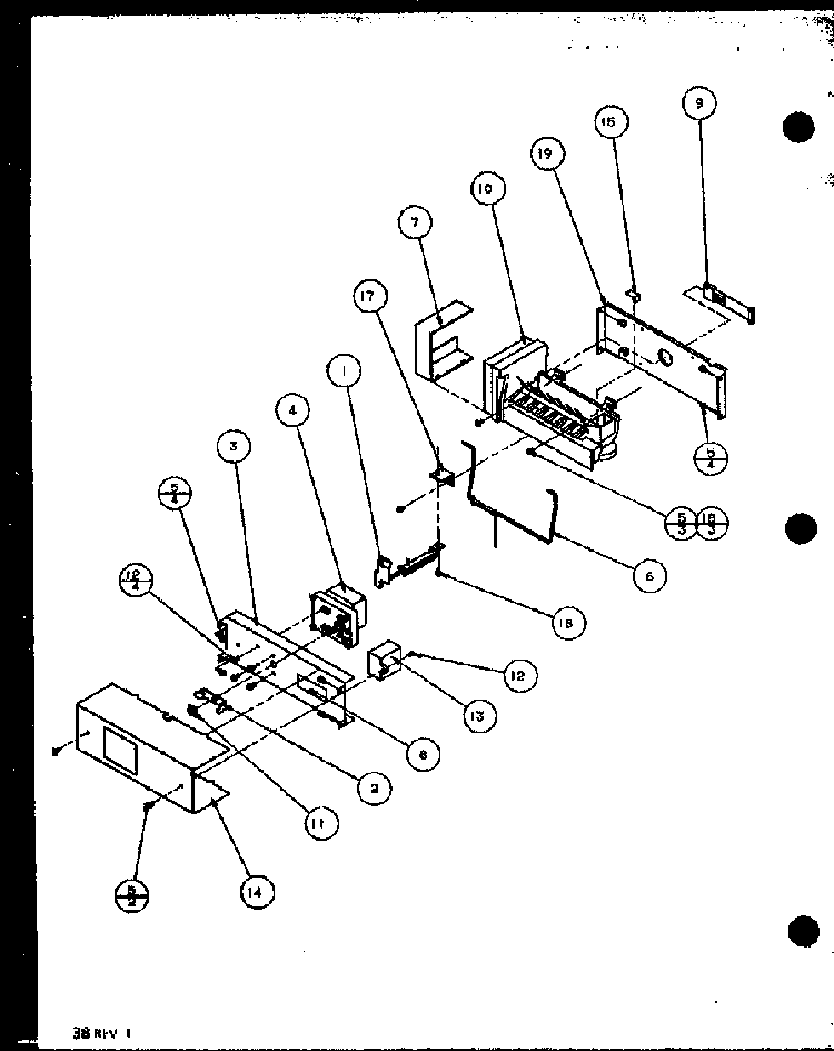 Ice Maker Diagram and Parts List for SZD20MPL-P1120204WL  Amana Refrigerator