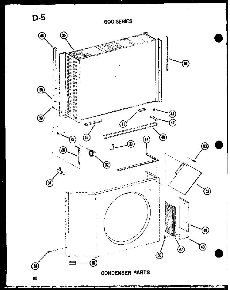 Section 11 Diagram and Parts List for 212-2JM P54655-65R Amana Air Conditioner