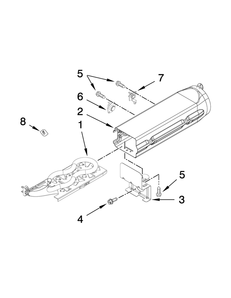 Dryer Heating Parts-electric Diagram and Parts List for MLE20PNAGW0  Maytag Washer Dryer Combo