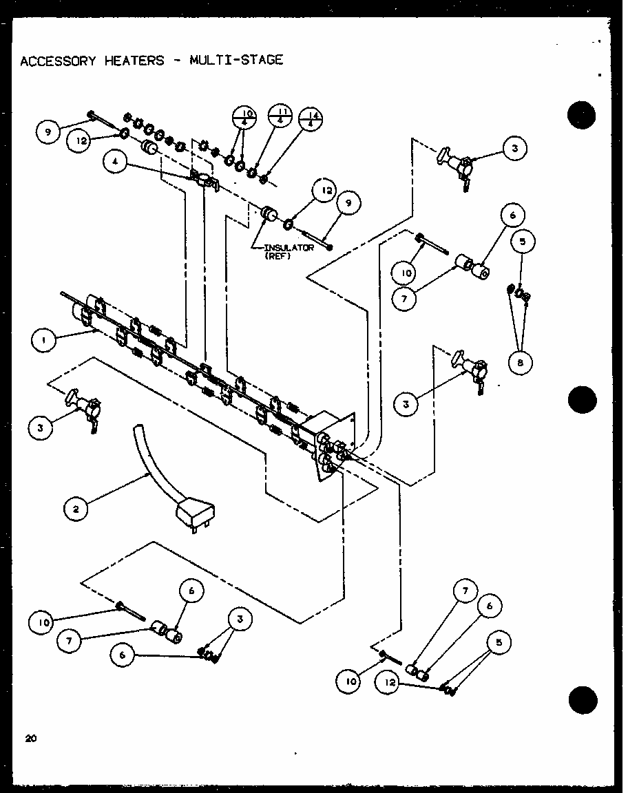 (230v.,4.0kw) (230v.,5.0kw) (265v.,4.0kw) (265v.,5.0kw) Diagram and Parts List for 230V,40KW  Amana Air Conditioner