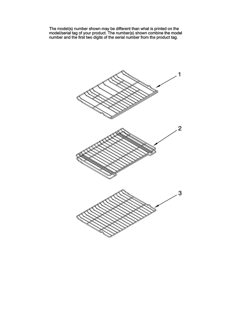 Rack Parts Diagram and Parts List for JGR8890ADP20  Jenn-Air Range