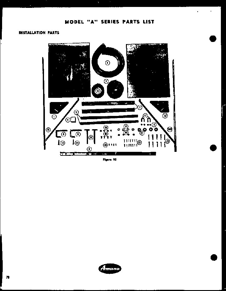 Section 5 Diagram and Parts List for 100C-5N1  Amana Air Conditioner