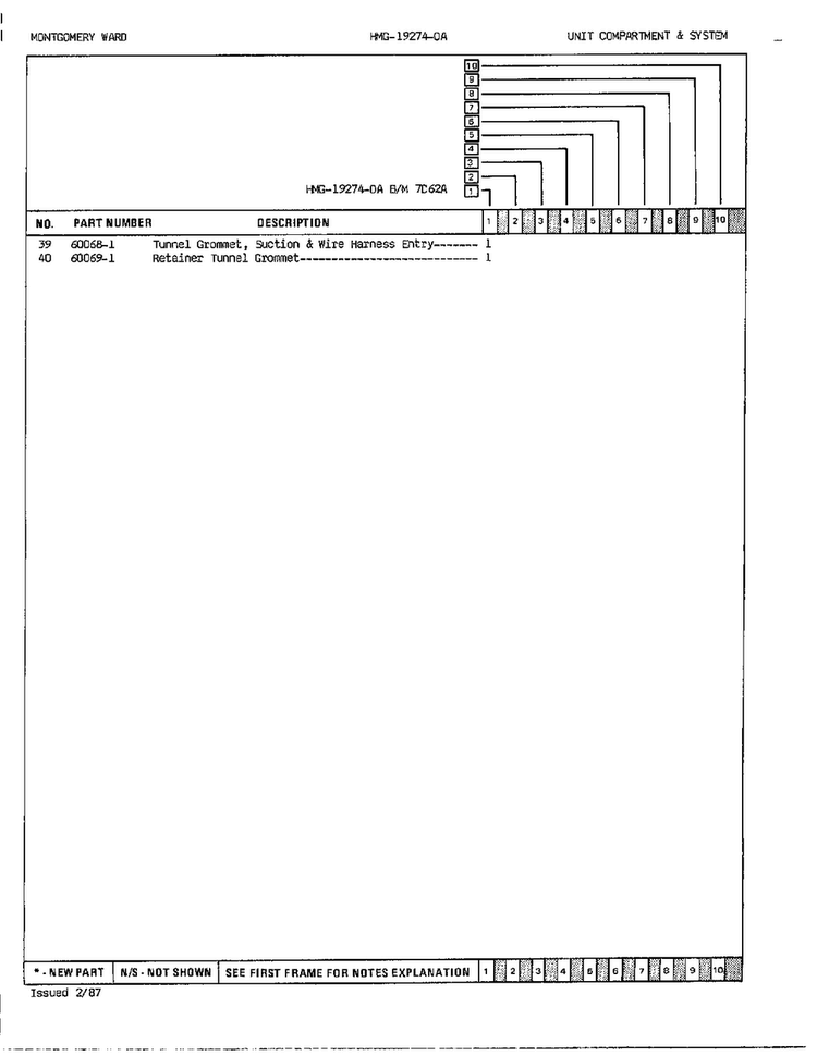 Unit Compartment And System Page 3 Diagram and Parts List for 19274A  Admiral Refrigerator