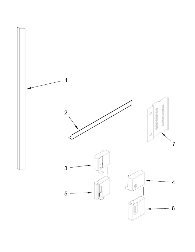 Accessory Parts Diagram and Parts List for MDD8000AWS0  Maytag Dishwasher