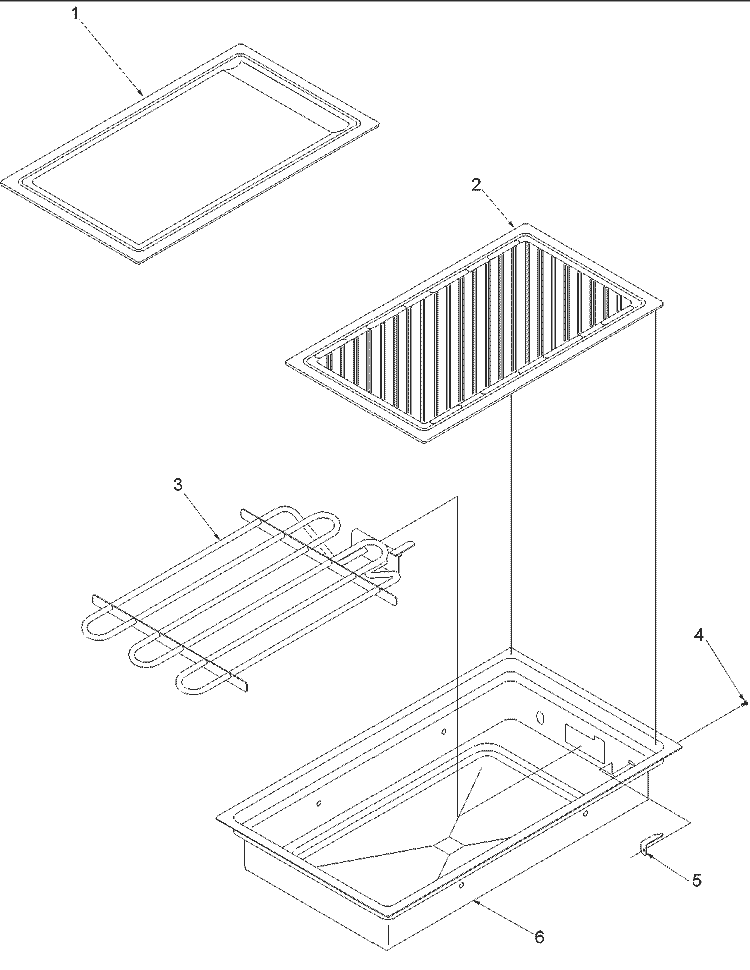 GRILLE MODULE ACL100 AND ACG100 GRIDDLE Diagram and Parts List for ARDS802WW P1131943NWW Amana Range