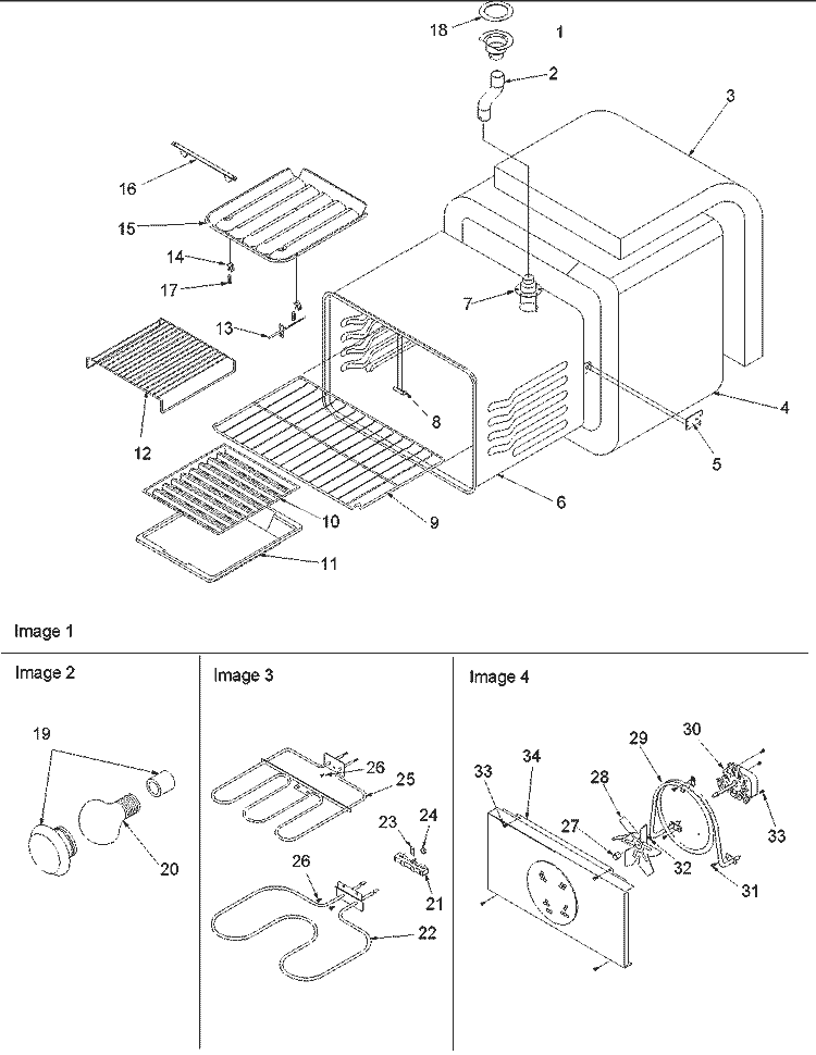 Cavity Diagram and Parts List for ARTSC8651SS P1143912NSS Amana Range