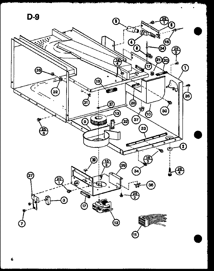 Page 2 Diagram and Parts List for CRRL-700 P7638101M Amana Microwave