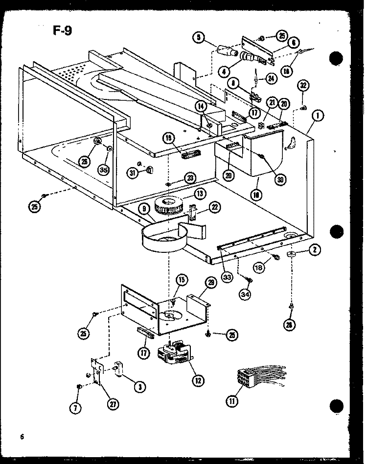 Page 2 Diagram and Parts List for CRRL-8X P7643802M Amana Microwave