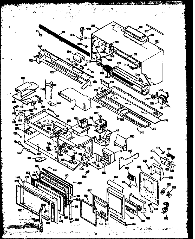 Page 1 Diagram and Parts List for MWR365  Caloric Microwave