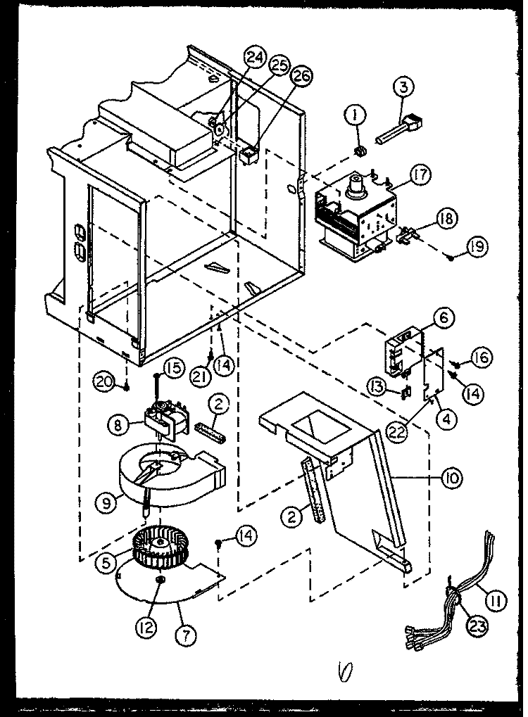 Page 3 Diagram and Parts List for MPS22910 MN01 Amana Microwave