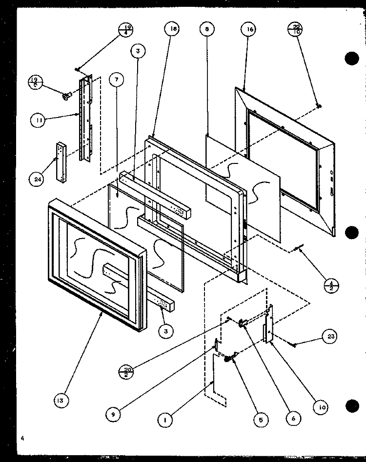 Page 1 Diagram and Parts List for R310T P7766529M Amana Microwave