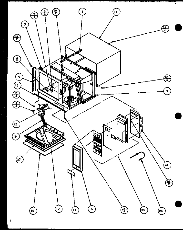 Page 2 Diagram and Parts List for R310T P7766529M Amana Microwave