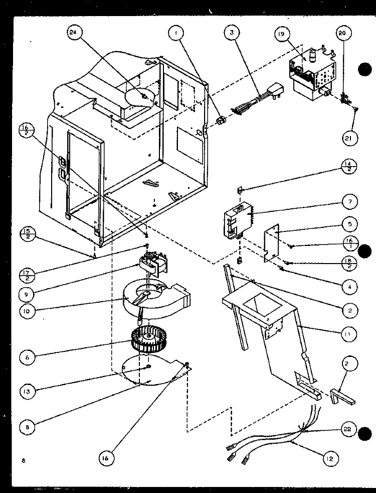 Page 3 Diagram and Parts List for RW320T P7766541M Amana Microwave