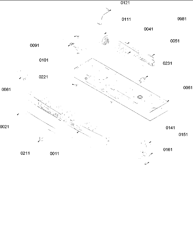 Control Assembly Diagram and Parts List for 25M33PB P1214822R Amana Air Conditioner