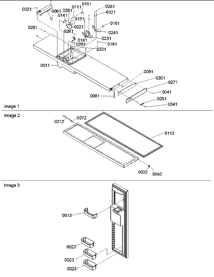 Freezer Door Diagram and Parts List for SRD26VPE P1315204W E Amana Refrigerator