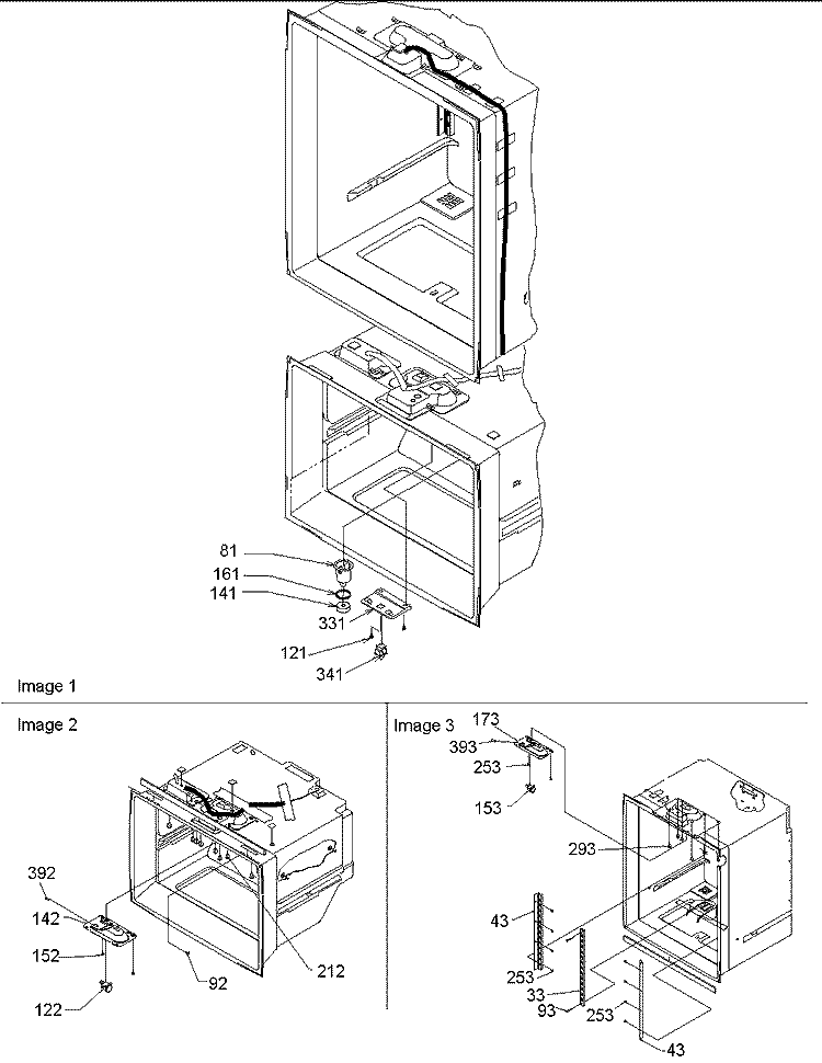 Light Switches & Drain Funnel Diagram and Parts List for ARB2117BS PARB2117BS0 Amana Refrigerator