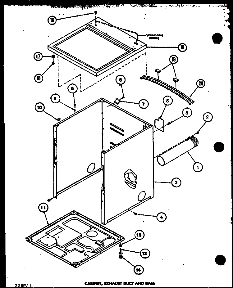 CABINET Diagram and Parts List for LGD951 P7804812W W Amana Dryer