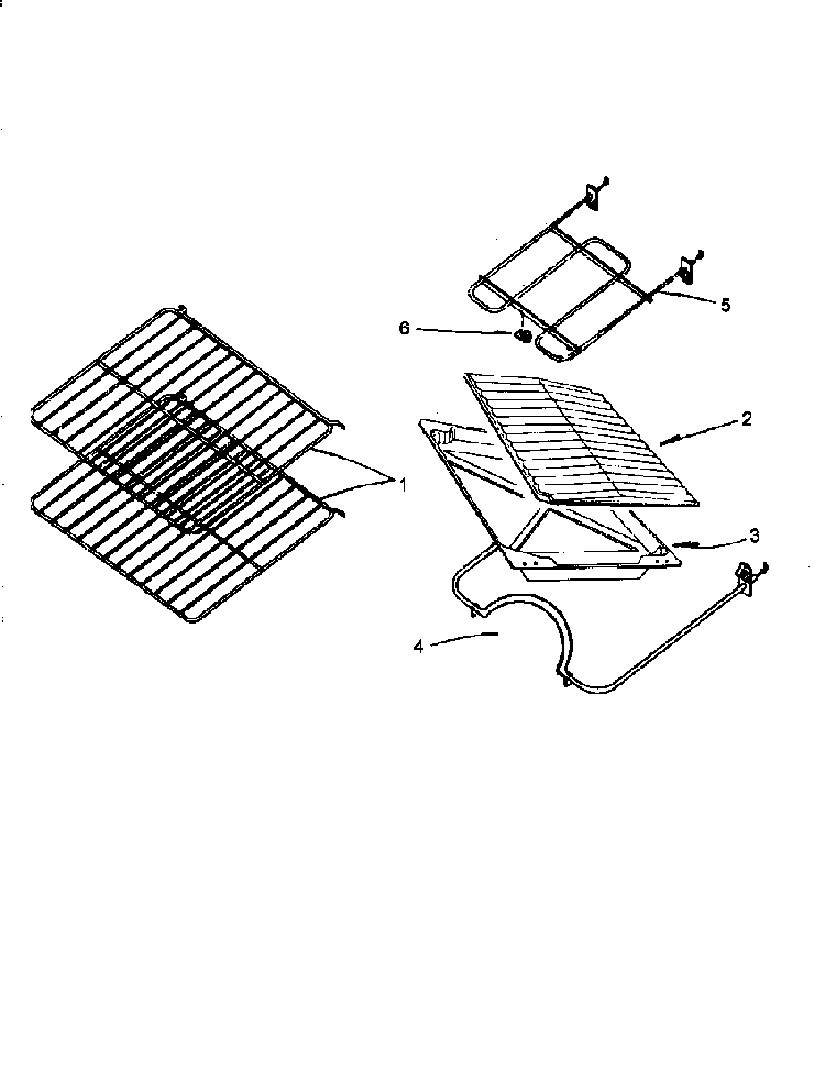 Oven Components Diagram and Parts List for EHS2672W P1142480NW Amana Range