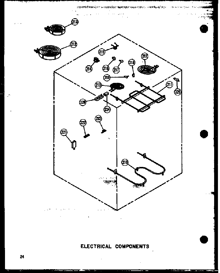Electrical Components Diagram and Parts List for RCC-3 P72771-2M Amana Microwave
