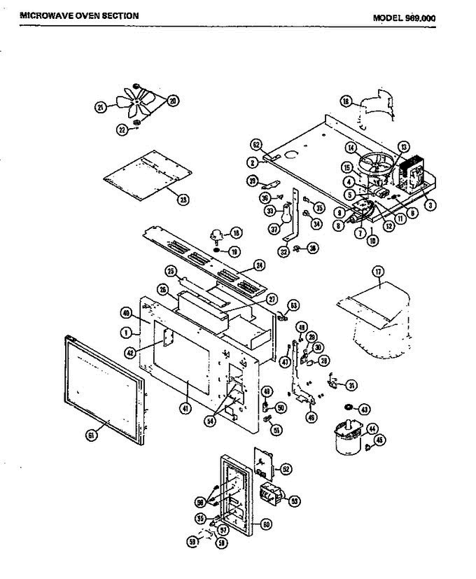 05 - Page 1 Diagram and Parts List for 969000  Amana Range