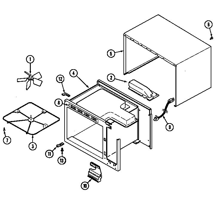Base Diagram and Parts List for DM15KB-15T  Maytag Microwave