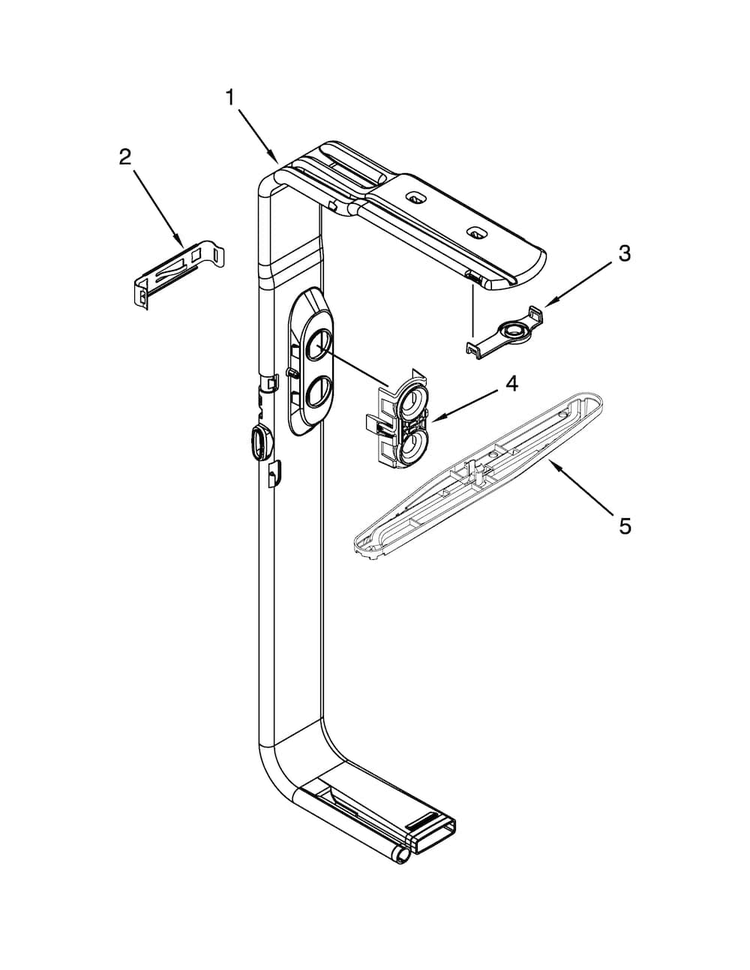 Upper Wash And Rinse Parts Diagram and Parts List for MDBH980AWQ0  Maytag Dishwasher