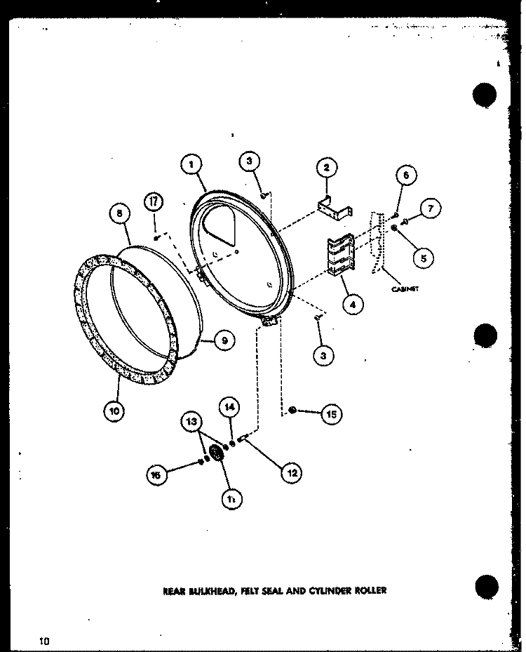 REAR BULKHEAD Diagram and Parts List for LG2912 P7804826W W Amana Dryer