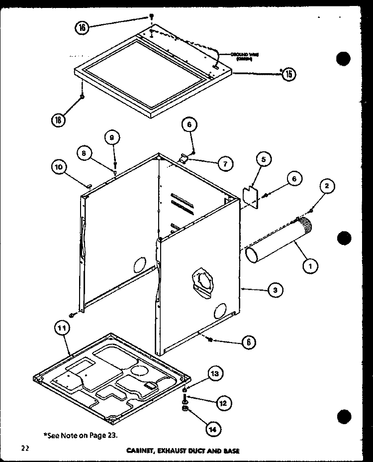 CABINET Diagram and Parts List for LG2912 P7804826W W Amana Dryer