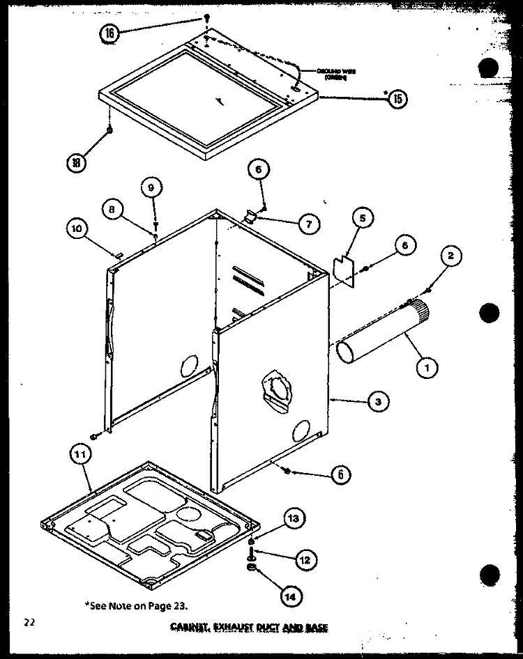 CABINET Diagram and Parts List for LED902 P7804819W Amana Dryer