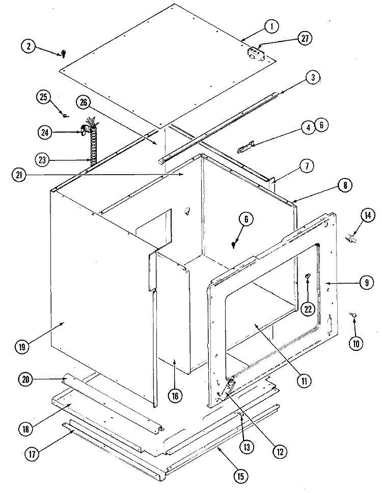 BODY (LOWER) Diagram and Parts List for W236  Jenn-Air Microwave Oven Combo
