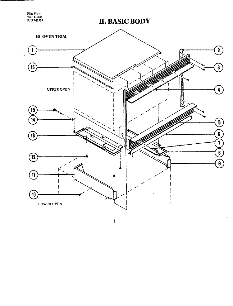 BODY Diagram and Parts List for W204  Jenn-Air Microwave Oven Combo