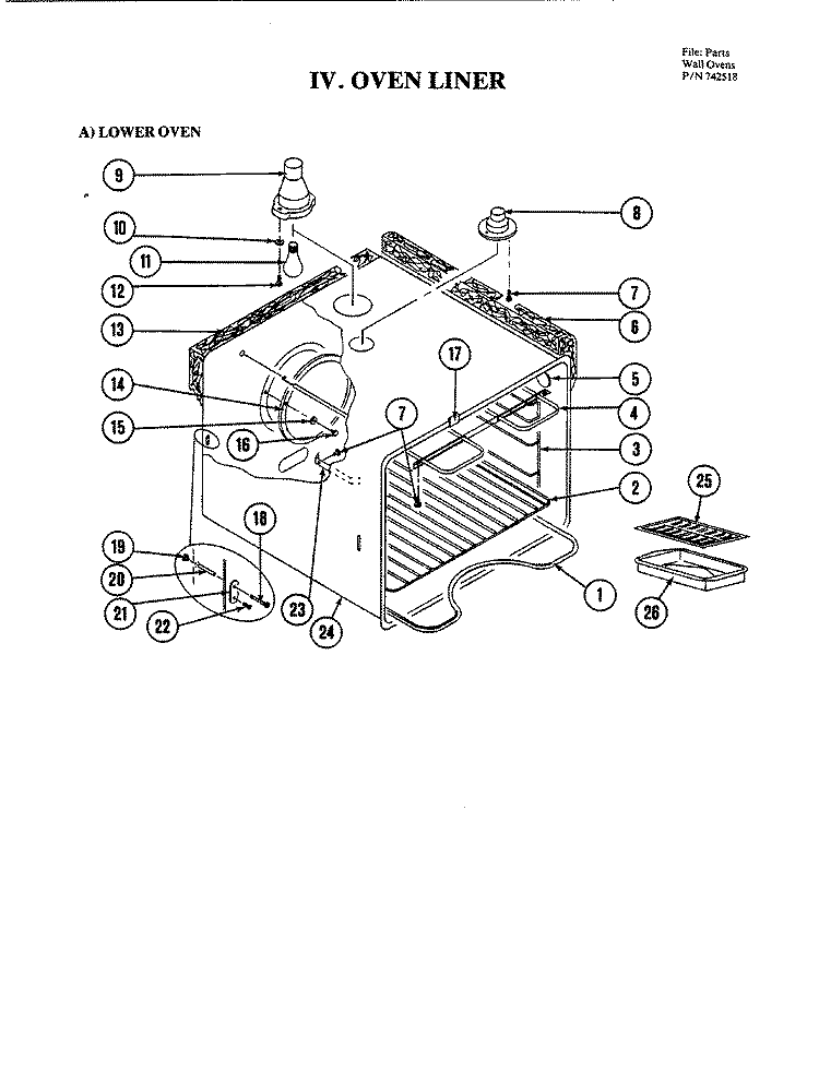 BODY (LOWER) Diagram and Parts List for W204  Jenn-Air Microwave Oven Combo