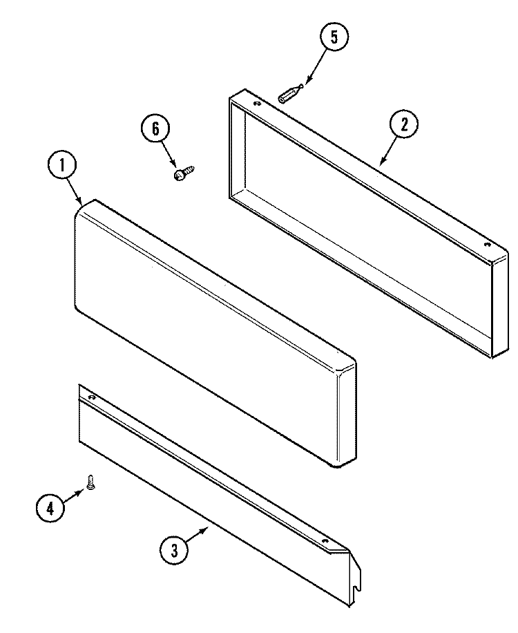 ACCESS PANEL Diagram and Parts List for SVD8310S  Jenn-Air Range