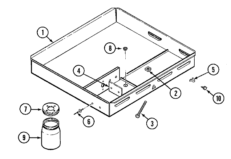 BURNER BOX ASSY. Diagram and Parts List for C102  Jenn-Air Cooktop