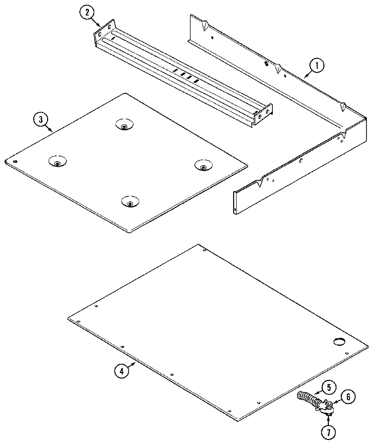 BURNER BOX Diagram and Parts List for CCR466B  Jenn-Air Cooktop