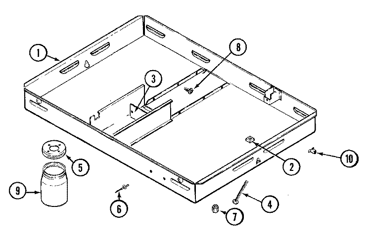 BODY Diagram and Parts List for C238B-C  Jenn-Air Cooktop