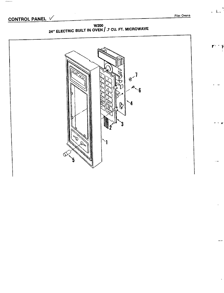ELEMENTS Diagram and Parts List for W140  Jenn-Air Wall Oven
