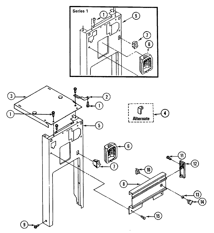 CONTROL PANEL (TC406) Diagram and Parts List for TC406  Jenn-Air Trash Compactor