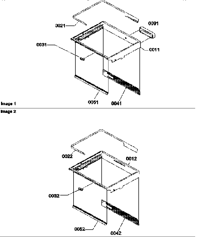 Deli & Crisper Assemblies Diagram and Parts List for BXF19TW-P1311901WW  Amana Refrigerator