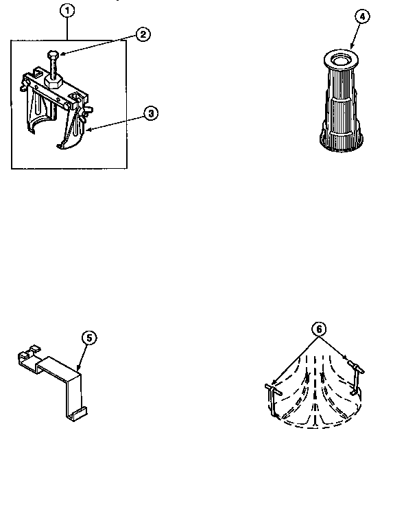 Special Tools Diagram and Parts List for LWA90W PLWA90AW Amana Washer