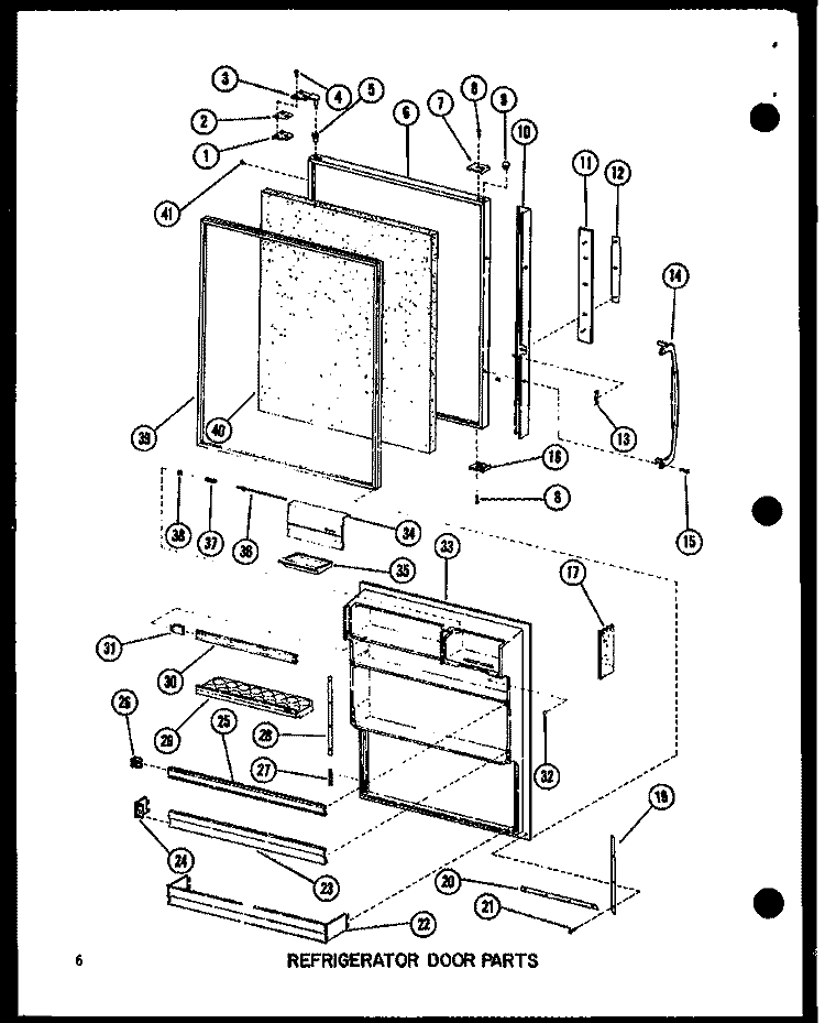 REF DOOR PARTS Diagram and Parts List for BC20WC P6023515W C Amana Refrigerator