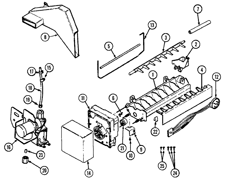 OPTIONAL ICE MAKER KIT (IM107) Diagram and Parts List for JRS227W DQ22A Jenn-Air Refrigerator