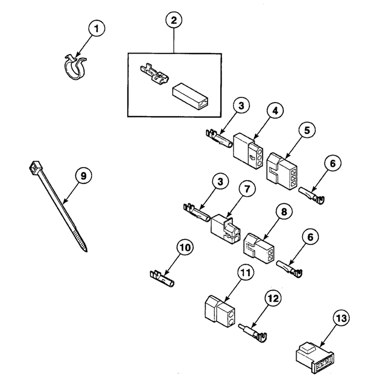 Terminals Diagram and Parts List for SSE307WF1500  Speed Queen Dryer