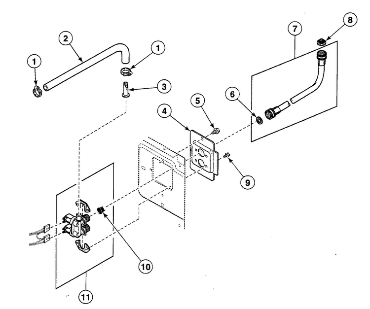 Valve Assy Diagram and Parts List for SWFX74NN4000  Speed Queen Washer