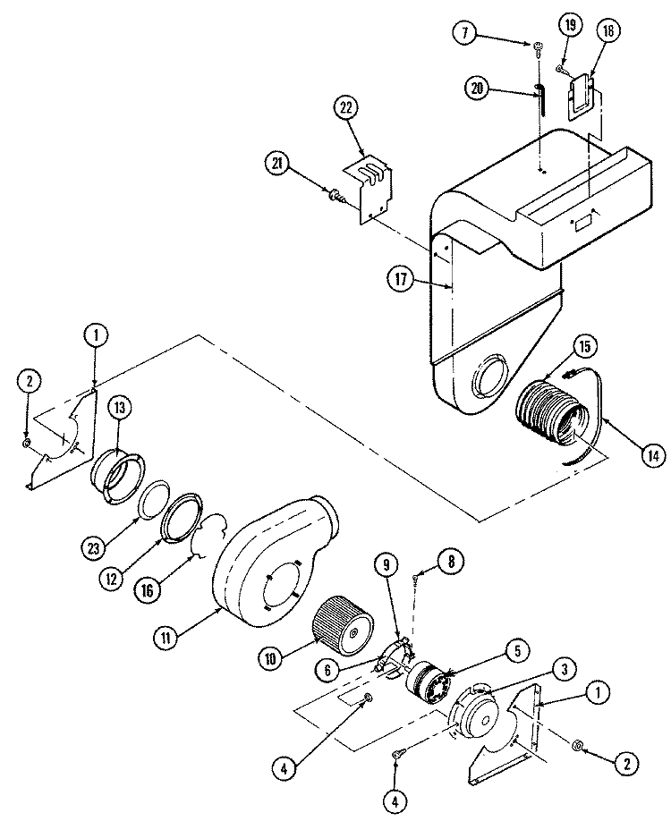 BLOWER MOTOR - BLOWER / PLENUM Diagram and Parts List for SEG196  Jenn-Air Range