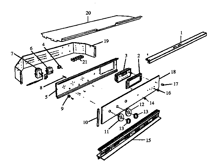 Section 1 Diagram and Parts List for RSW2T24 P1152102M Amana Range